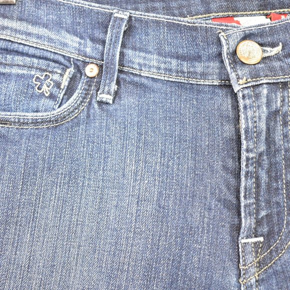 Lucky Brand Women's 8 x 29 Sundown Wide Leg Mid Rise Jeans Blue Inseam 30 inch - Picture 7 of 15